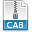 File extension cab icon