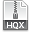 File extension hqx icon