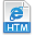 File extension htm icon