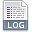 File extension log icon