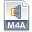 File extension m4a icon
