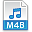 File extension m4b icon