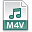 File extension m4v icon