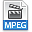 File extension mpeg icon