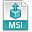 File extension msi icon