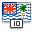 Flag british indian ocean icon
