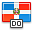 Flag dominican republic icon