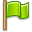 Flag-flyaway-green icon