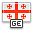 Flag georgia icon