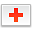 Flag red cross icon
