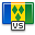 Flag saint vincent and grenadines icon