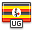 Flag uganda icon