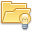 Folder lightbulb icon