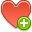 Heart add icon