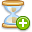 Hourglass add icon