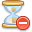 Hourglass delete icon