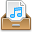 Inbox document music icon