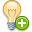 Lightbulb add icon