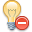Lightbulb delete icon