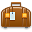 Luggage brown tag icon