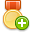 Medal gold add icon