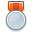 Medal silver red icon