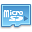 Micro sd blue icon