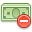 Money delete icon