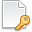 Page white key icon