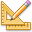 Pencil-ruler icon