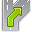 Routing intersection right icon