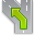 Routing turn left crossroads icon