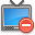 Television delete icon