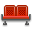 Terminal seats red icon