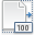 Text pagination 100 icon