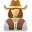 User cowboy female icon