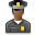 User policeman afro icon
