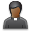 User priest black icon