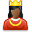 User queen black icon