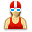 User swimmer female icon