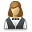 User waiter female icon