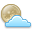 Weather moon cloudy icon