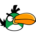 Angry bird green icon