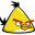 Angry bird yellow icon