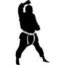 Karate block icon