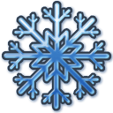 Blue snow icon