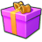 Giftbox-purple icon