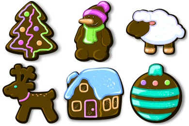Xmas Gingerbread Icons