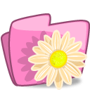 Folder Flower Beige icon