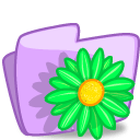 Folder Flower Green icon
